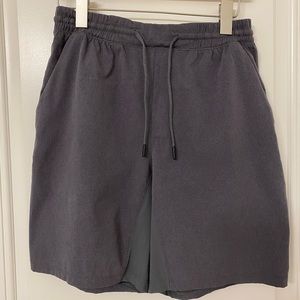 Lululemon 9” Linerless Shorts, Medium, Dark Grey